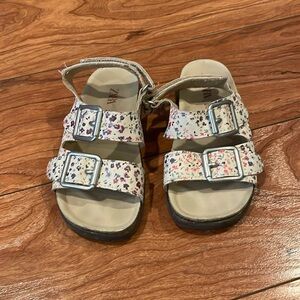 Zara floral print sandals